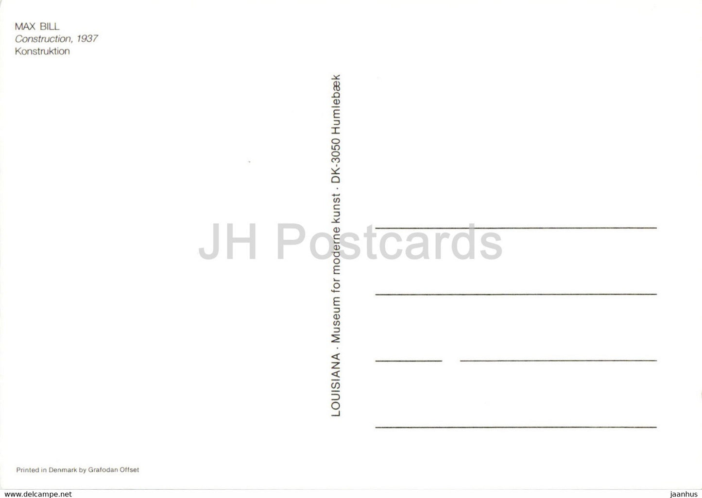 sculpture de Max Bill - Construction - Louisiana Museum of Modern Art - Art suisse - Danemark - inutilisé