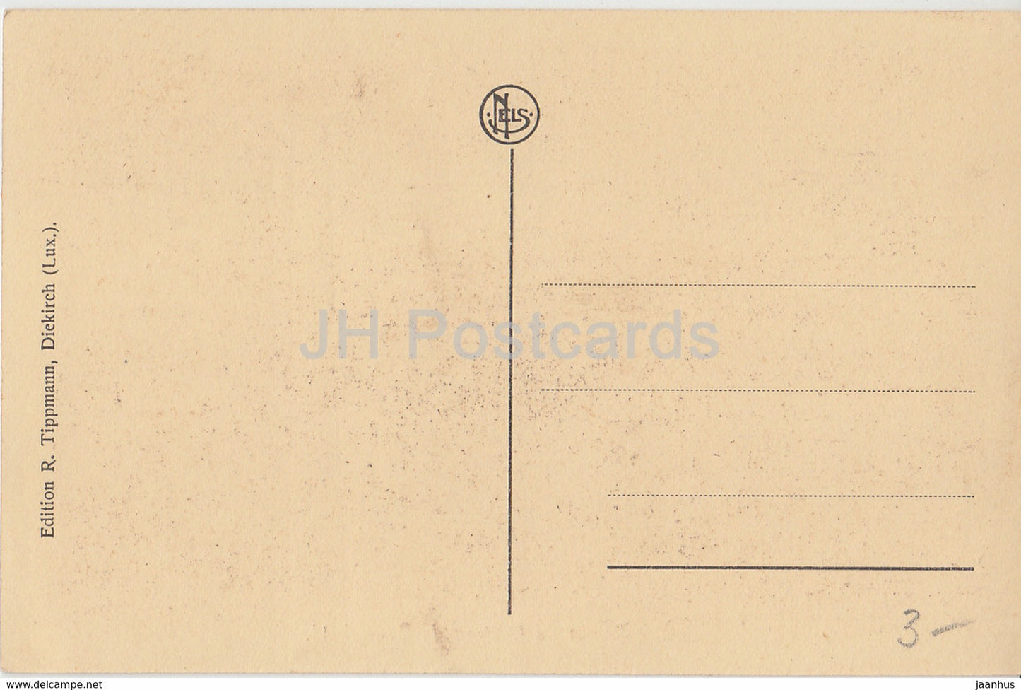 Ruines du Château de Bourscheid - ruines du château - carte postale ancienne - Luxembourg - inutilisé