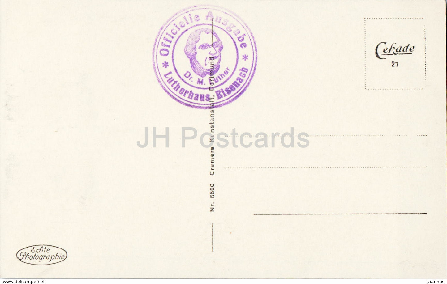 Eisenach - Lutherhaus - 5500 - alte Postkarte - Deutschland - unbenutzt