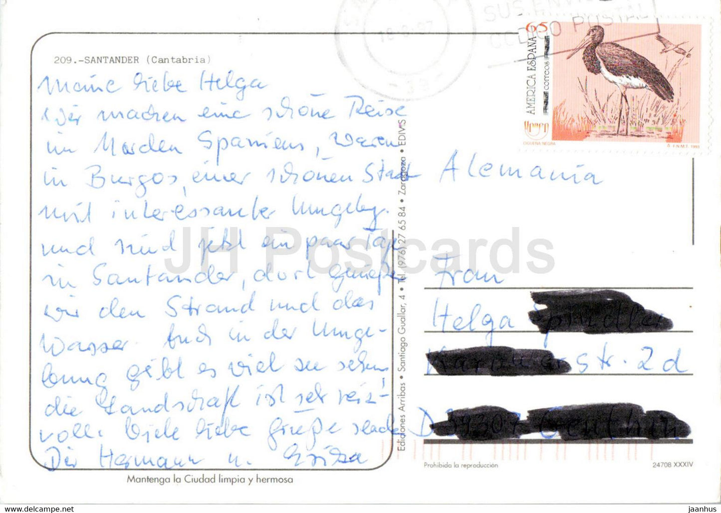 Santander - Cantabrie - plage - port - phare - 209 - 1997 - Espagne - occasion