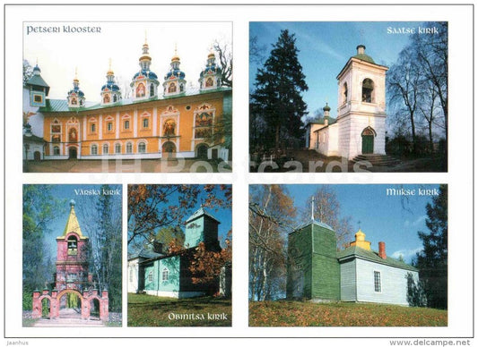 churches of Setoland and Pechory Monastery - Saatse . Varska - Heritage of Setoland - Setumaa - Estonia - unused - JH Postcards