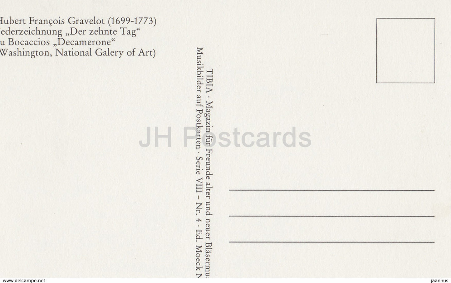 peinture de Hubert François Gravelot - Der Zehnte Tag zu Bocaccios Decamerone - Art français - Allemagne - inutilisé