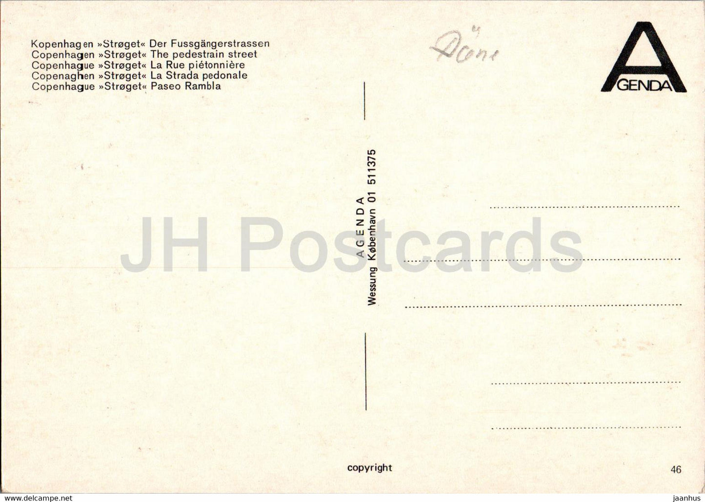 Copenhagen - Kopenhagen - Stroget - Pedestrian street - multiview - 46 - Denmark - unused