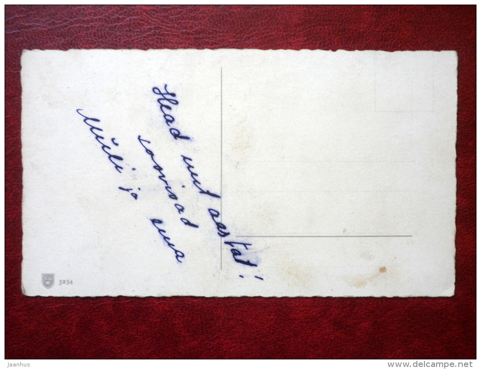 New Year Greeting Card - nuts - 1920s-1930s - 3254 - Estonia - used - JH Postcards