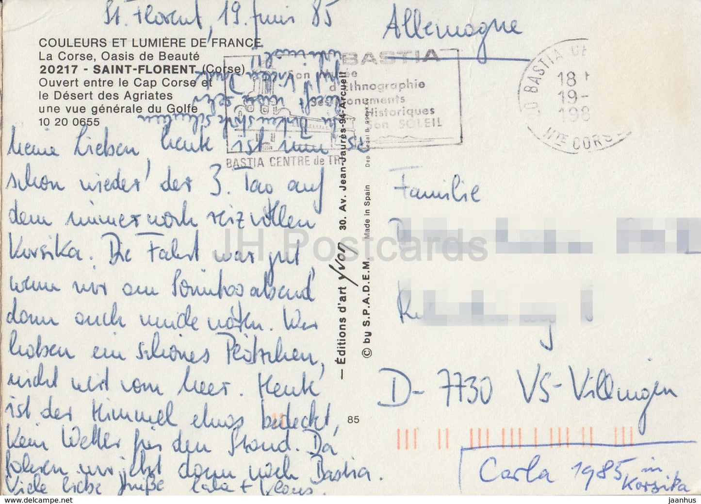 Saint-Florent - Ouvert entre le Cap Corse et le Désert des Agriates - France - 20217 - 1985 - occasion