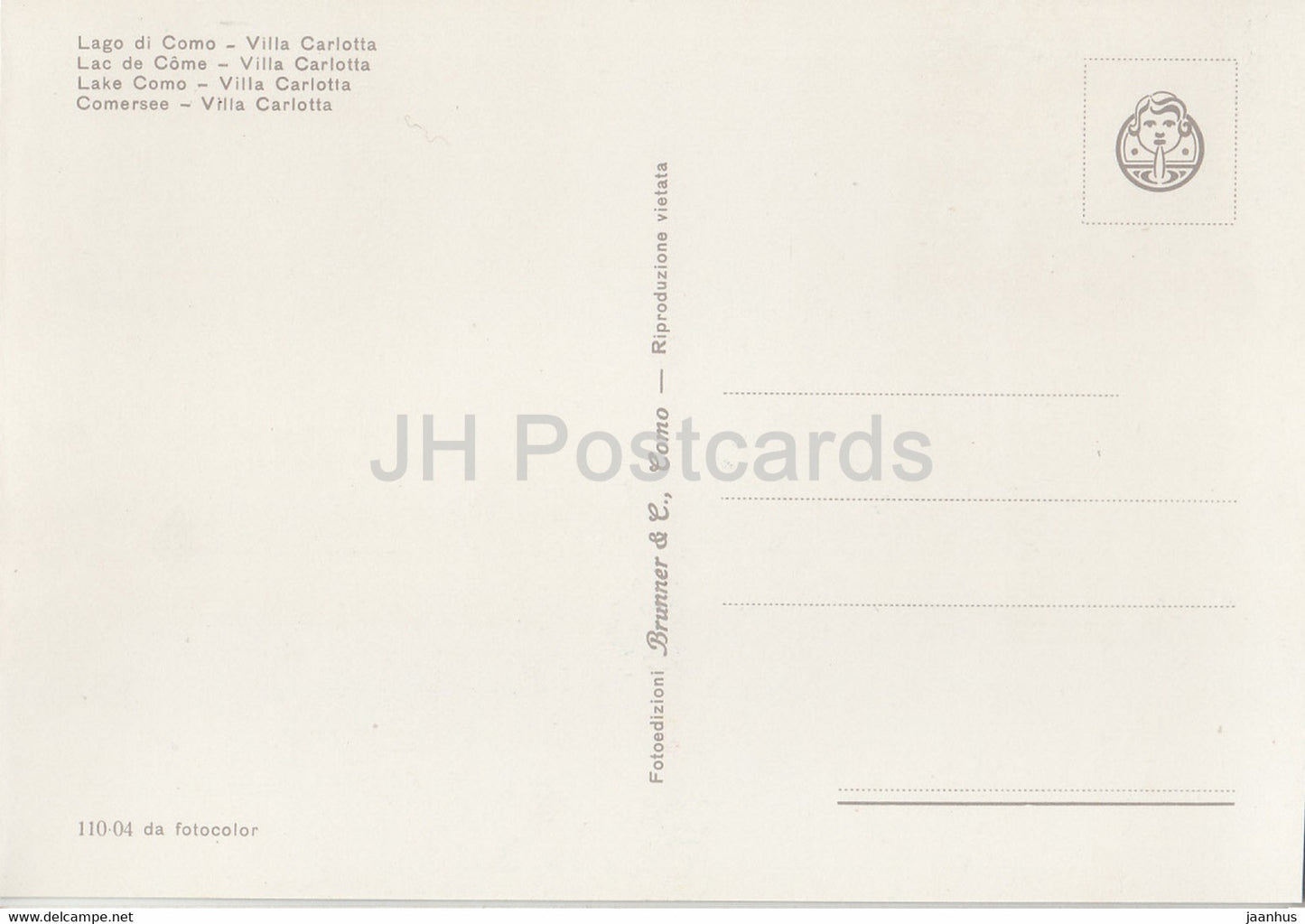 Lago di Como - Parco di Villa Carlotta - Italy - Italia - unused