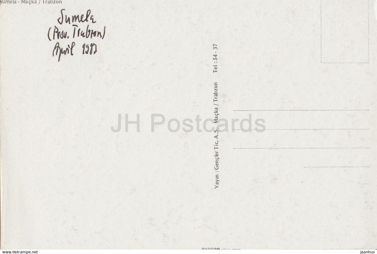 Soumela - Trabzon - Macka - 2 - 1987 - Turkey - used