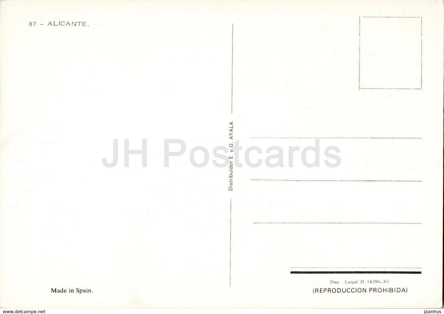 Alicante - multiview - 87 - Spain - unused
