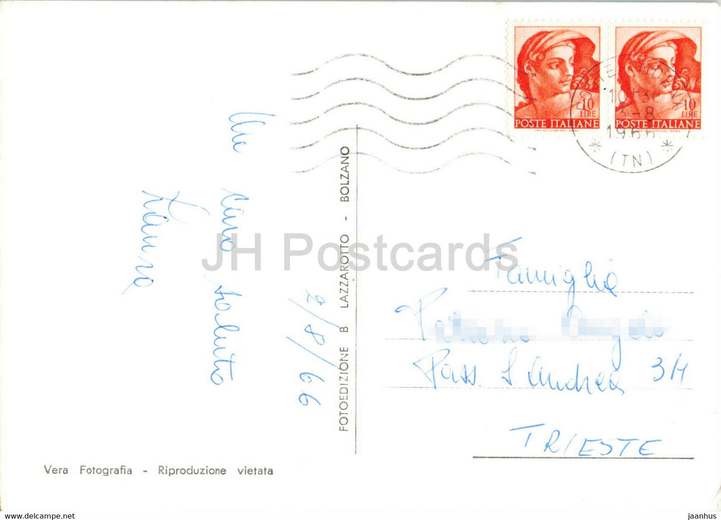 Saluti da Moena 1200 m - Dolomiti - multiview - 1966 - Italy - used