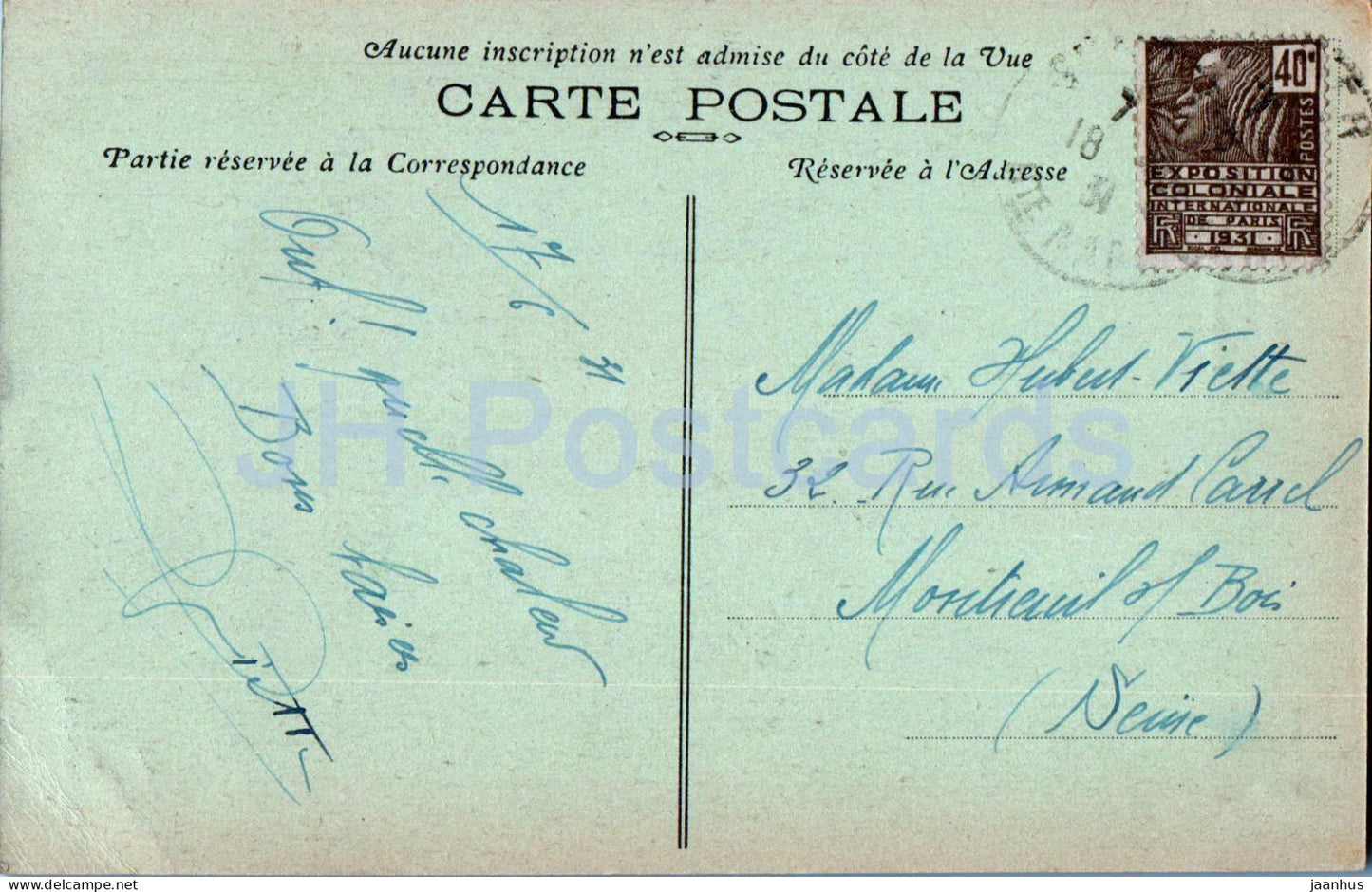 Saint Dizier - Le Monument aux Braves Gars commémorant le siège de 1544 - carte postale ancienne - 1931 - France - occasion