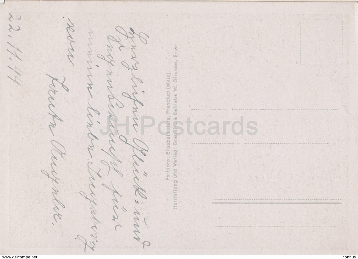 Blumen in einer Vase – 1944 – Deutschland – gebraucht