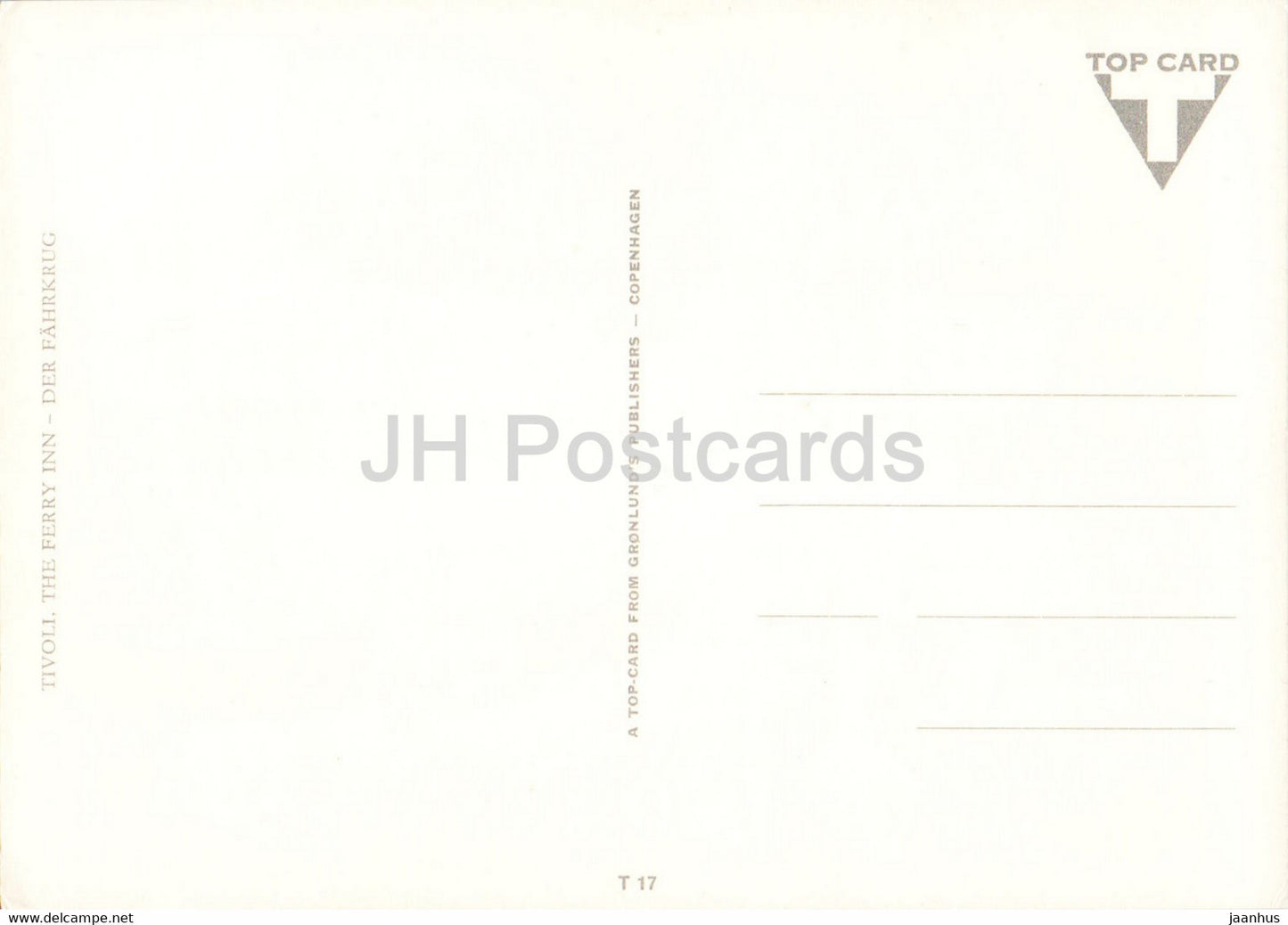 Copenhague - Tivoli - The Ferry Inn - Danemark - inutilisé