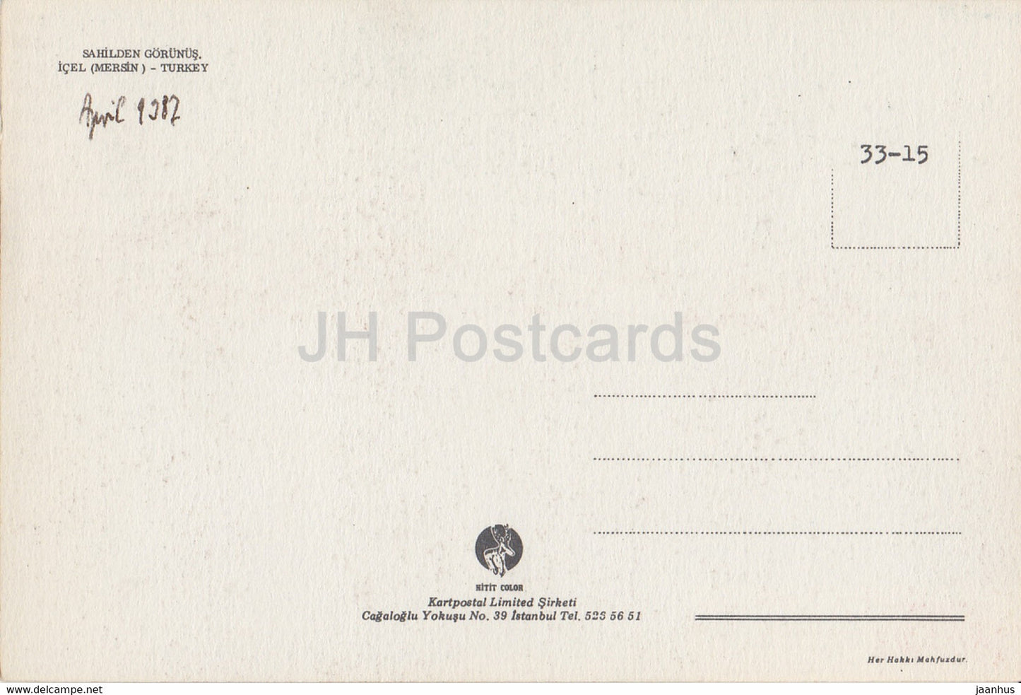 Mersin - Boot - Hafen - 1987 - Türkei - gebraucht