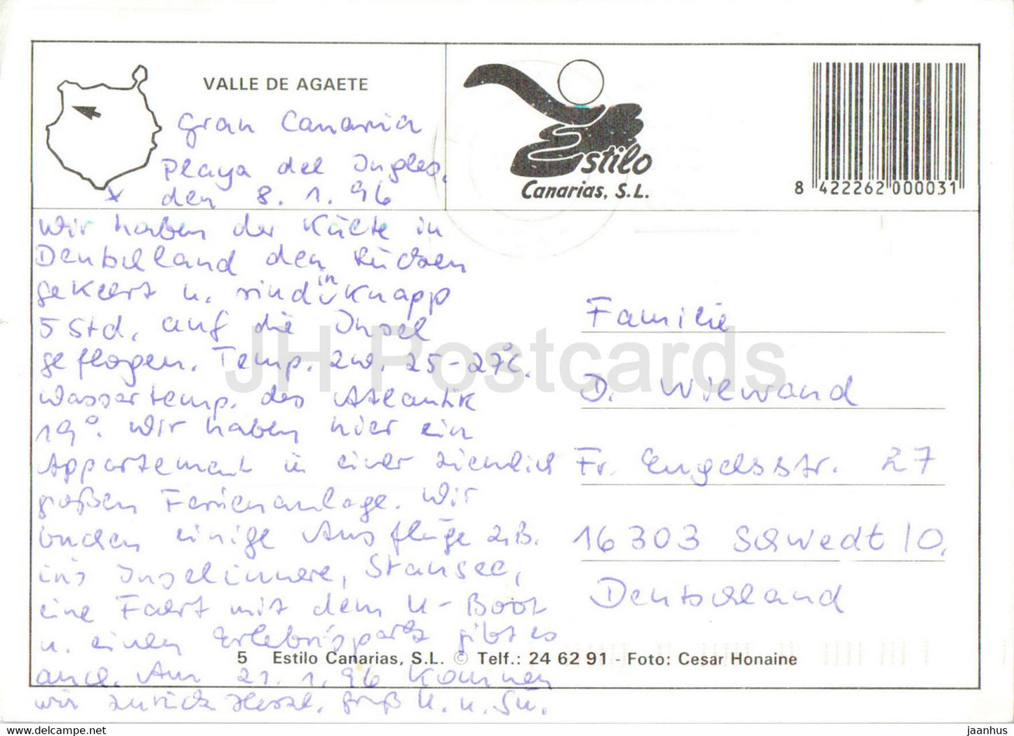 Gran Canaria - Valle de Agaete - Spain - unused