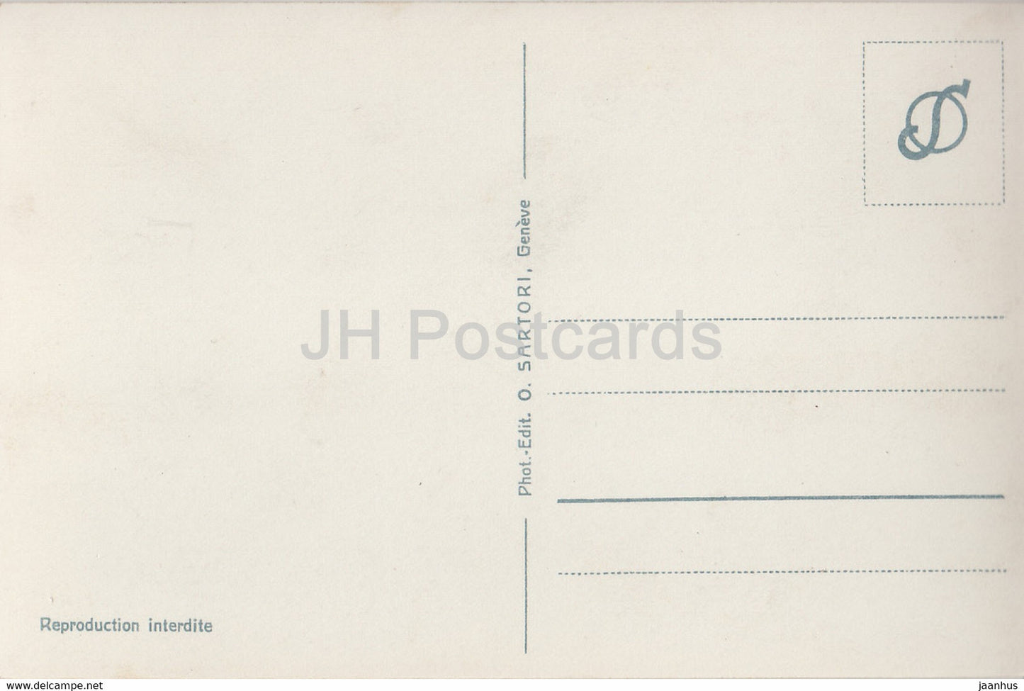 Genf - Genf - Place des Alpes et Mont Blanc - alte Postkarte - Schweiz - unbenutzt