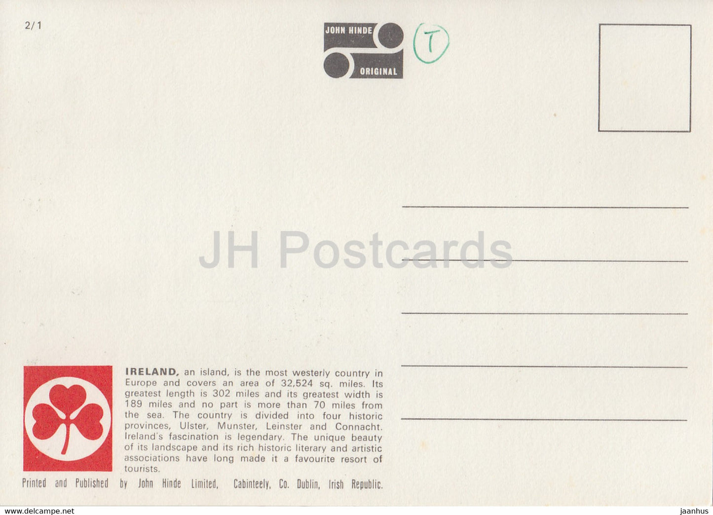 Grüße aus Irland - Karte - unbenutzt