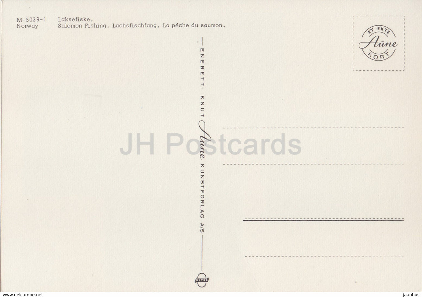 Lakse Fiske - Lachsfischen - Norwegen - unbenutzt