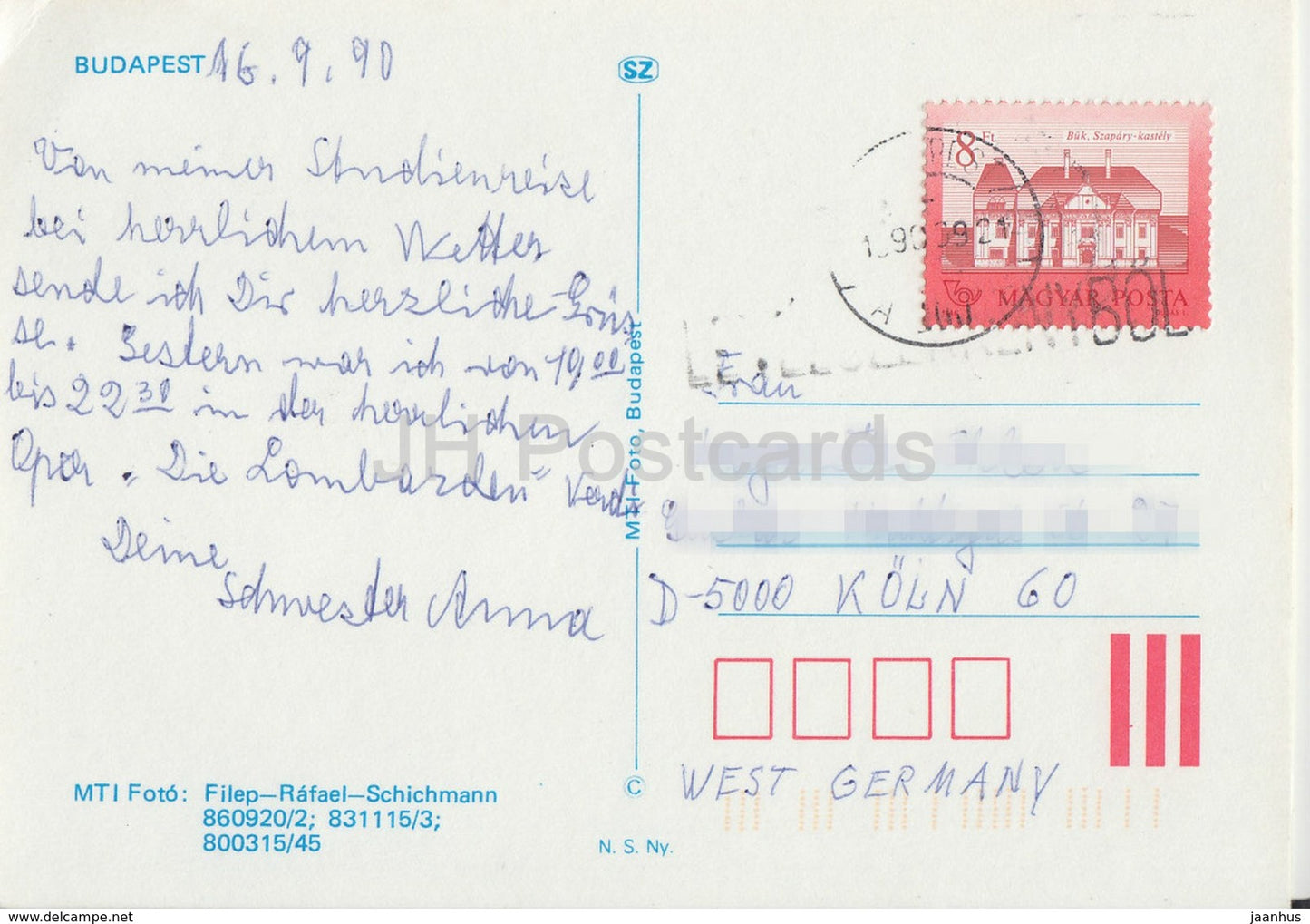 Budapest - colline du château - architecture - 1990 - Hongrie - utilisé