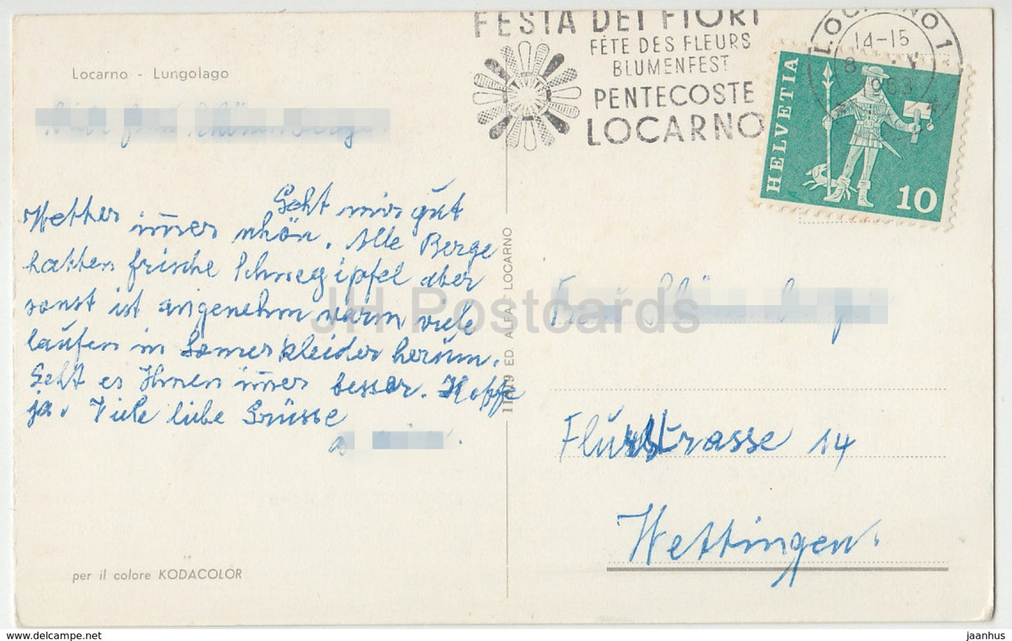 Locarno - Lungolago - 11319 - 1 - Schweiz - 1963 - gebraucht