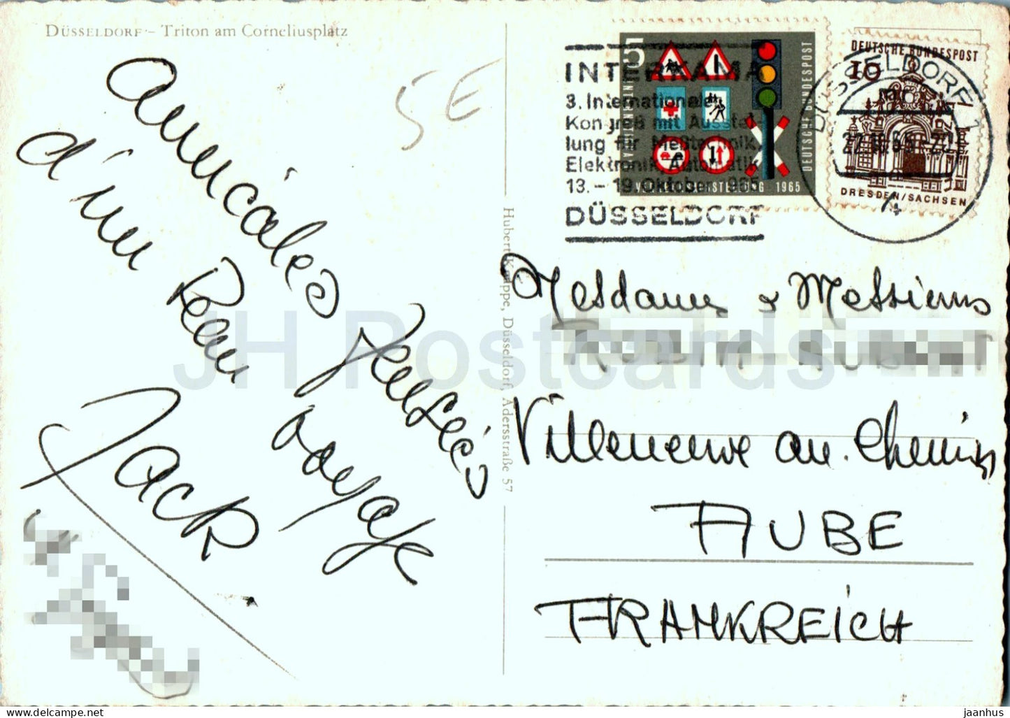 Düsseldorf - Triton am Corneliusplatz - 1965 - Allemagne - d'occasion