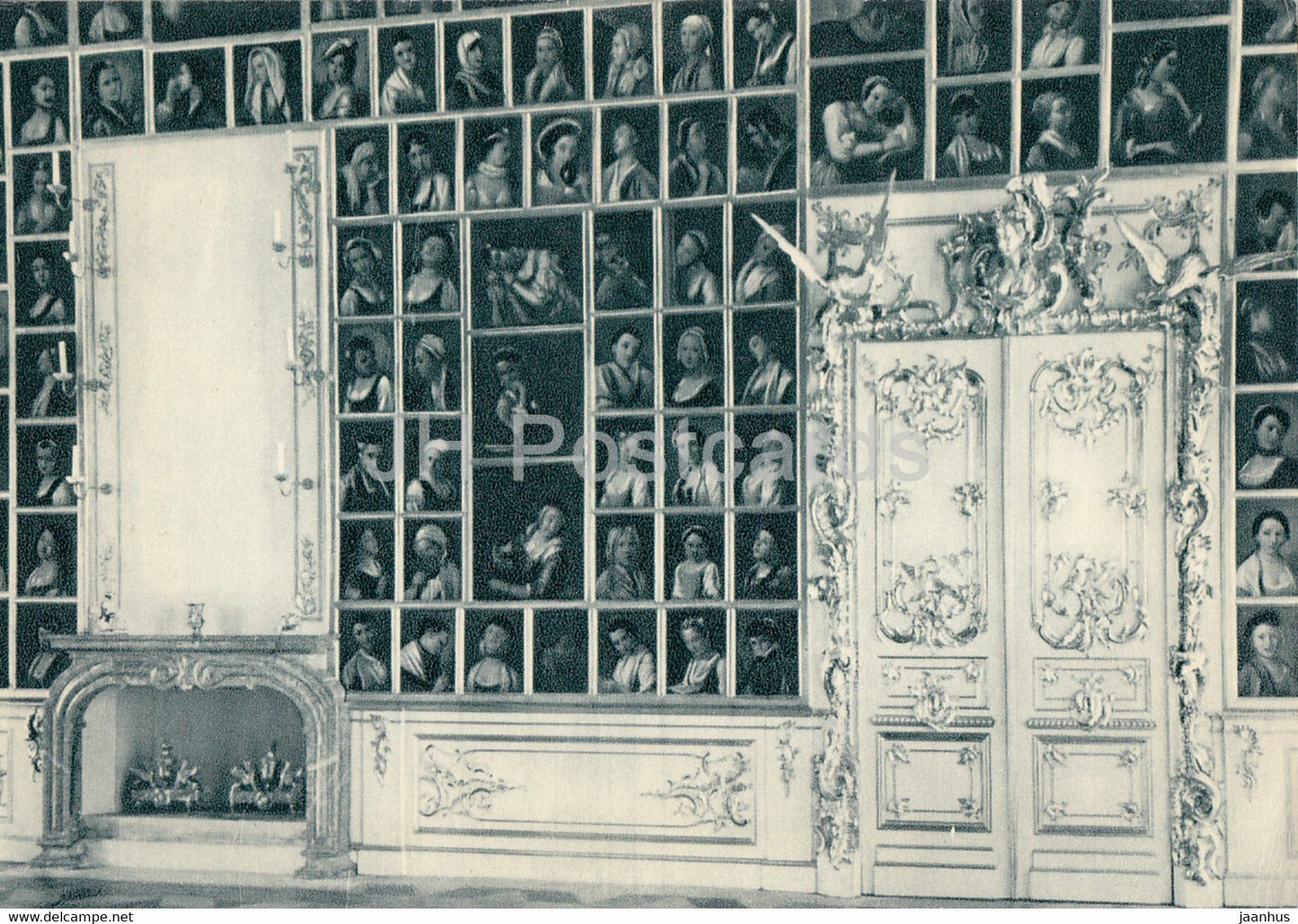 The Great Palace - Portrait Hall - Petrodvorets reborn from the ashes - 1970 - USSR Russia - unused - JH Postcards