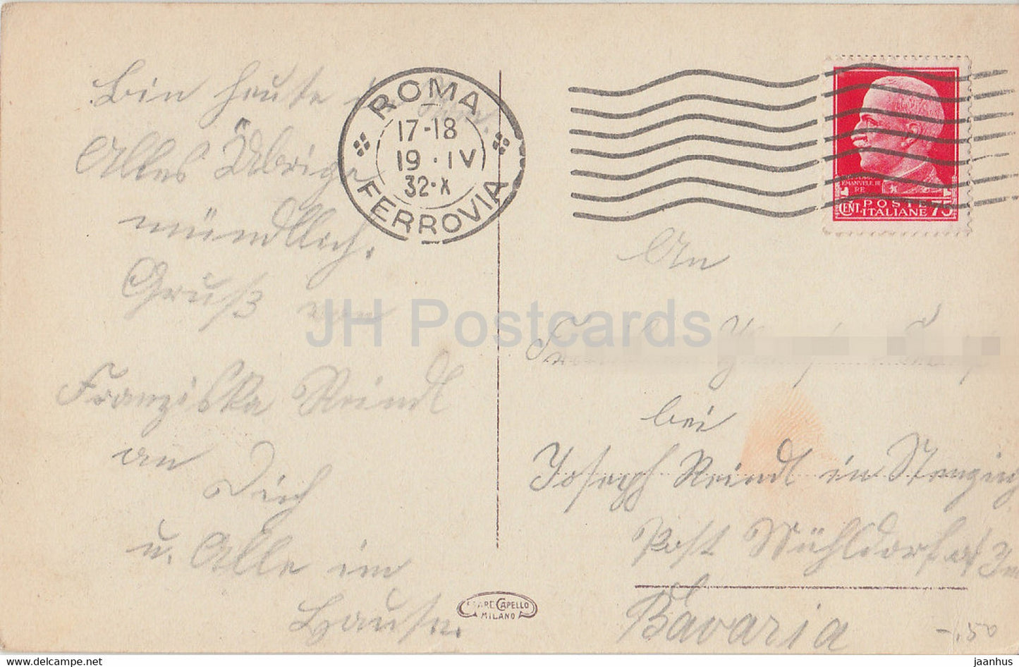 Roma - Rome - monumento ai fratelli Cairoli - monument - old postcard - 1932 - Italy - used