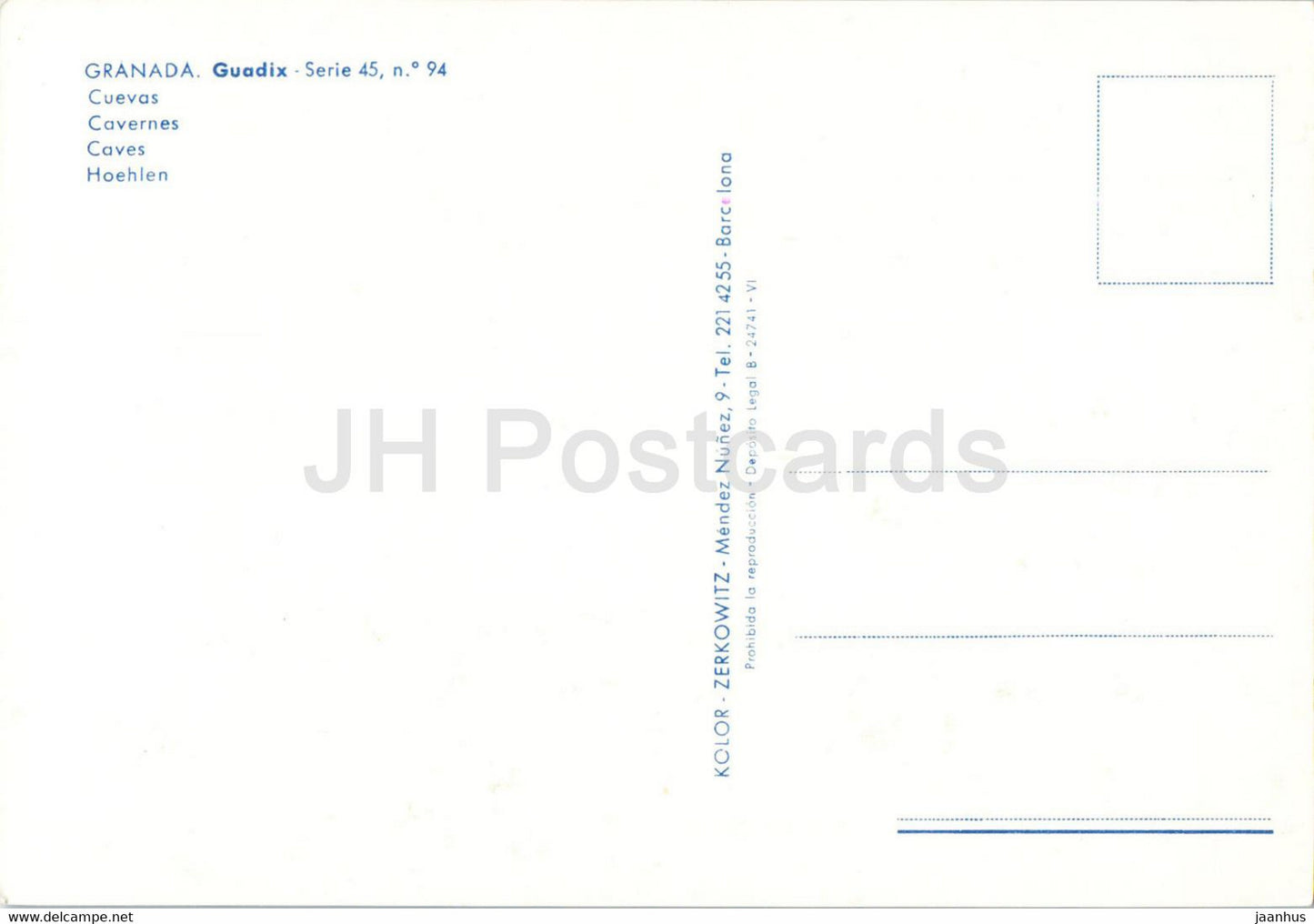 Grenade - Guadix - Cuevas - grottes - 94 - Espagne - inutilisé