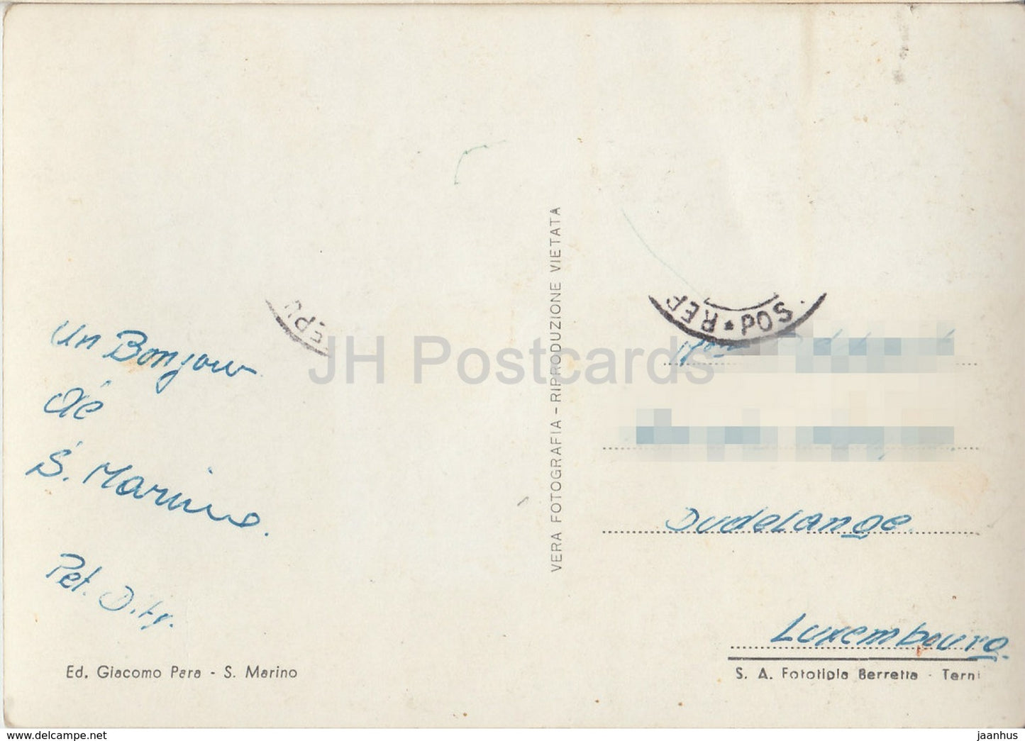 San Marino - Seconda Torre - castle - second tower - San Marino - used