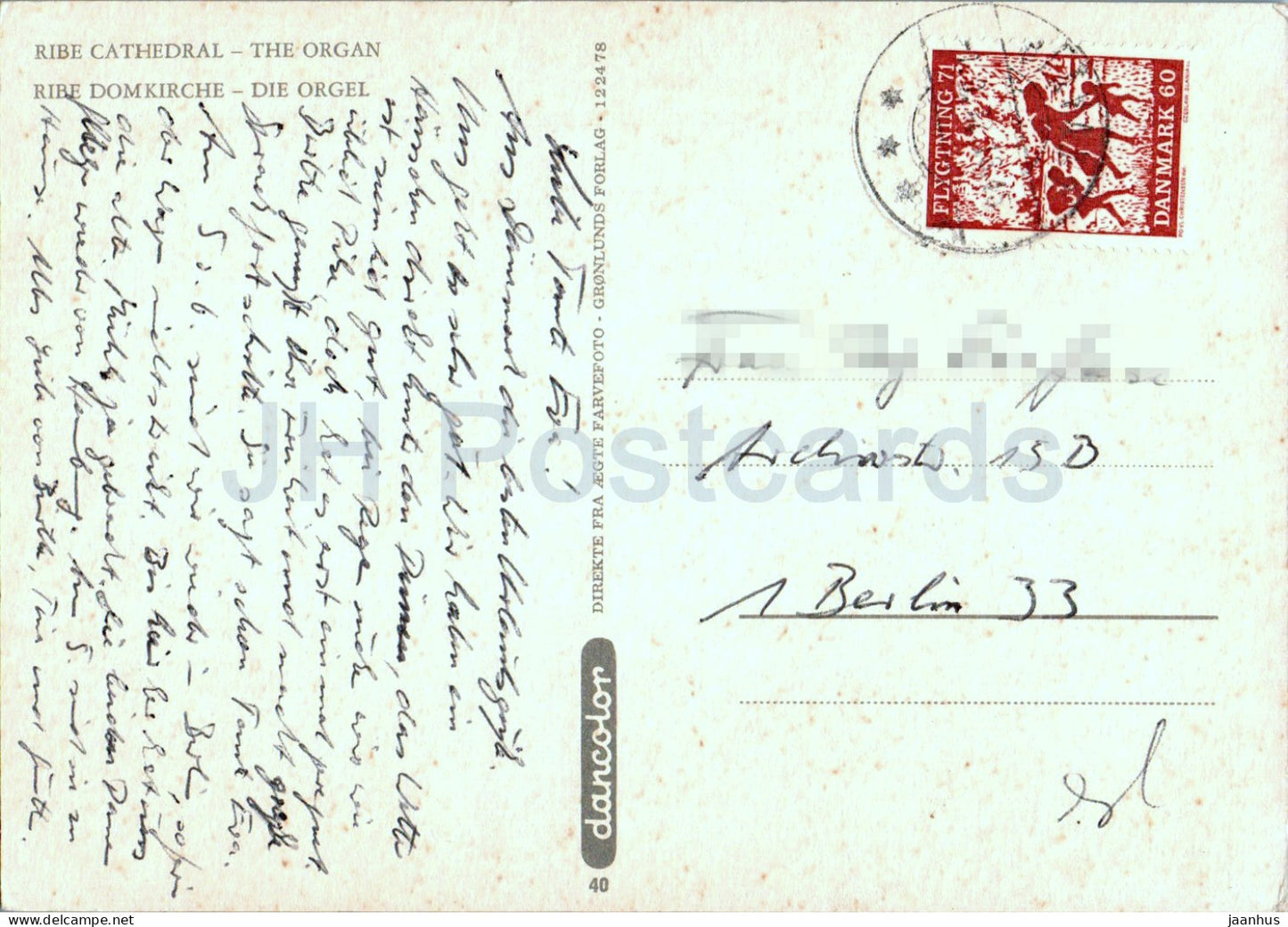 Cathédrale de Ribe - L'Orgue - 40 - Danemark - utilisé