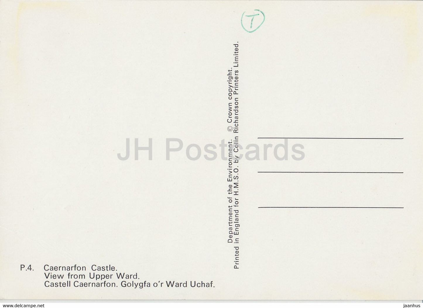 Caernarfon Castle - Gwynedd - View from the Upper Ward - Wales - United Kingdom - unused