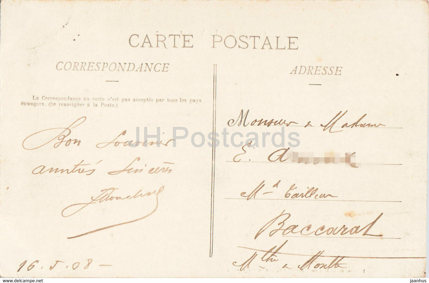 Gérardmer - La Ville et le Lac - carte postale ancienne - 1908 - France - occasion