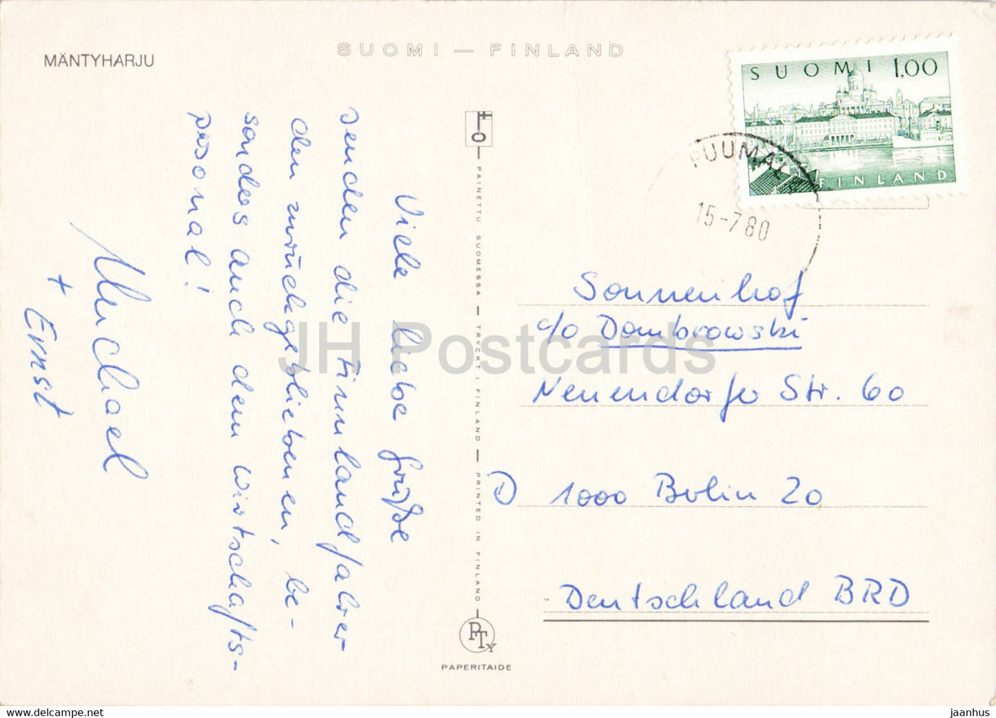 Mantyharju - 1980 - Finlande - d'occasion