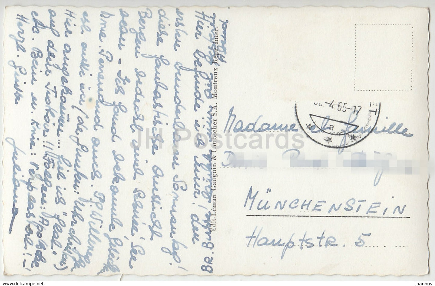 Montreux-Territet – Schweiz – 1965 – gebraucht