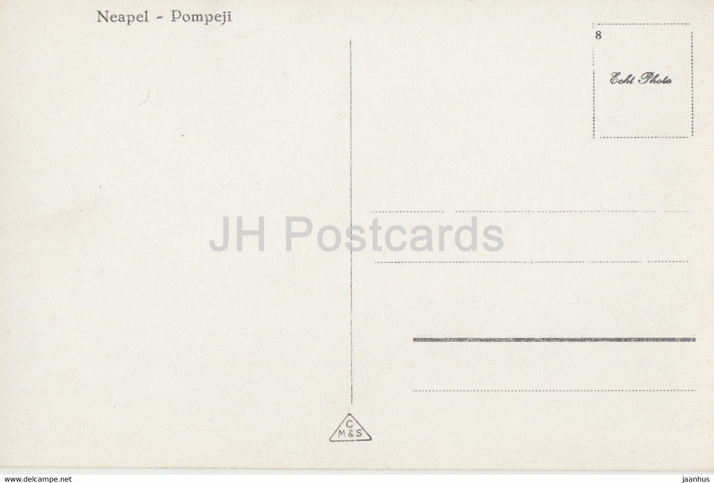 Napoli Pompéi - Pompéi - Naples - 671 - antique - carte postale ancienne - Italie - inutilisé