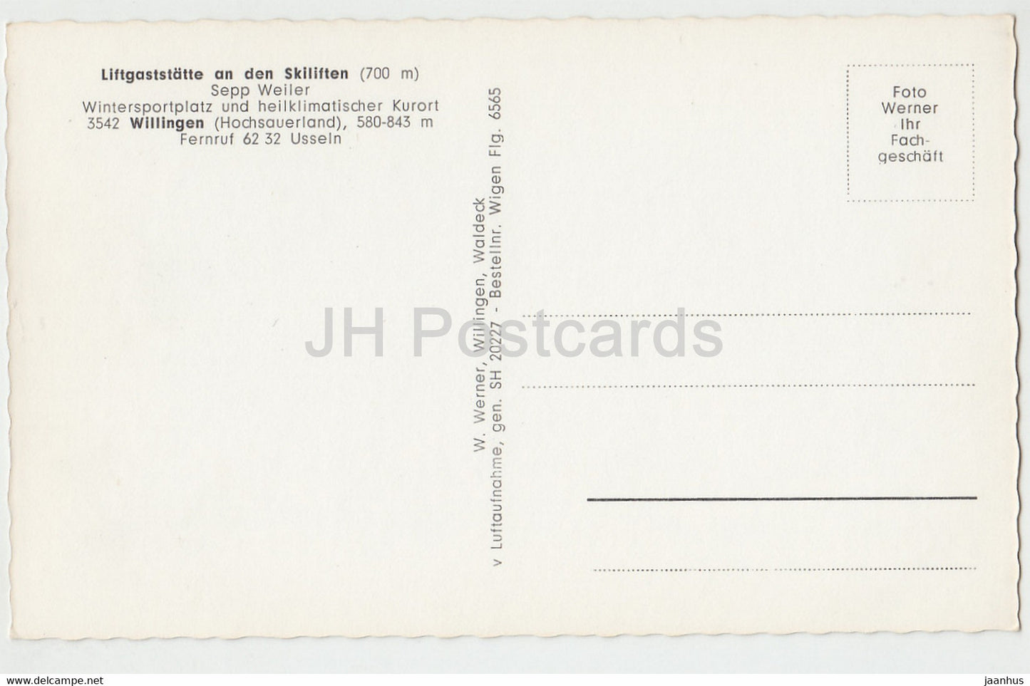 Liftgaststatte an den Skiliften 700 m - Sepp Weiler - Willingen - Hochsauerland - Germany - unused