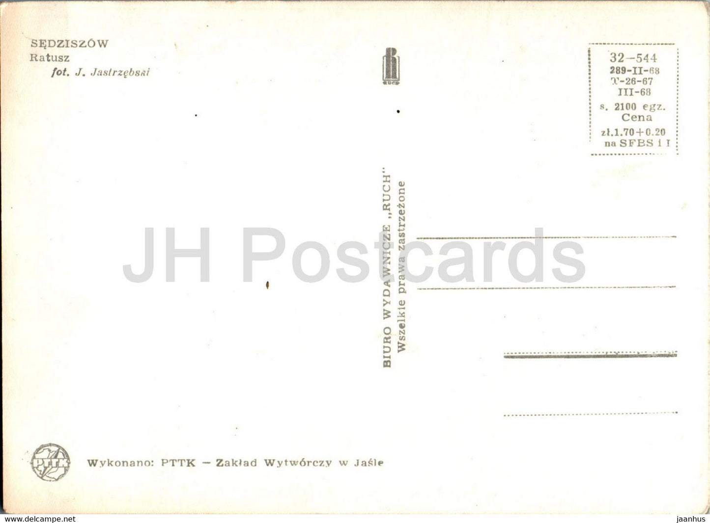Sedziszow - Ratusz - town hall - motorbike - 32-544 - Poland - unused