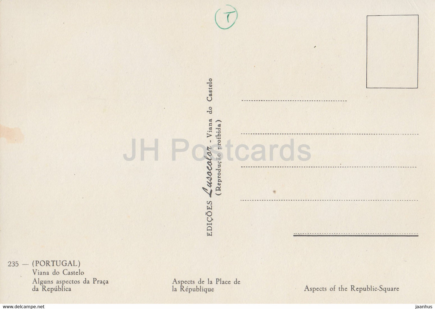 Viana do Castelo - Alguns aspectos da Praca da Republica - 235 - Portugal - unused