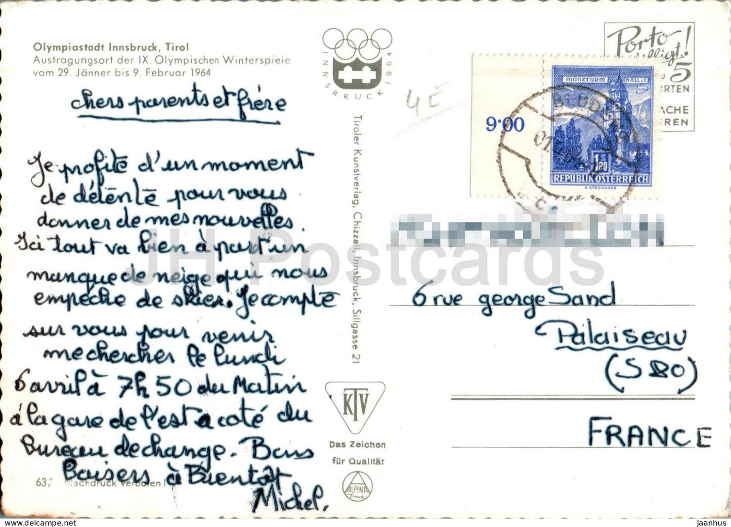 Olympiastadt Innsbruck - IX Olympische Winterspiele - Skisprungschanze - Multiview - 637 - Österreich - gebraucht