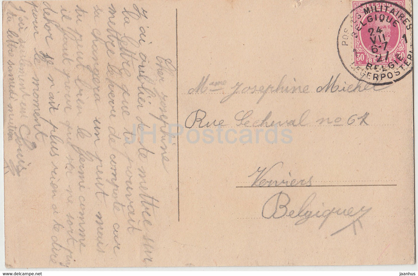 Aachen - Aix La Chapelle - Fontaine Elisa - tram - old postcard - Germany - used