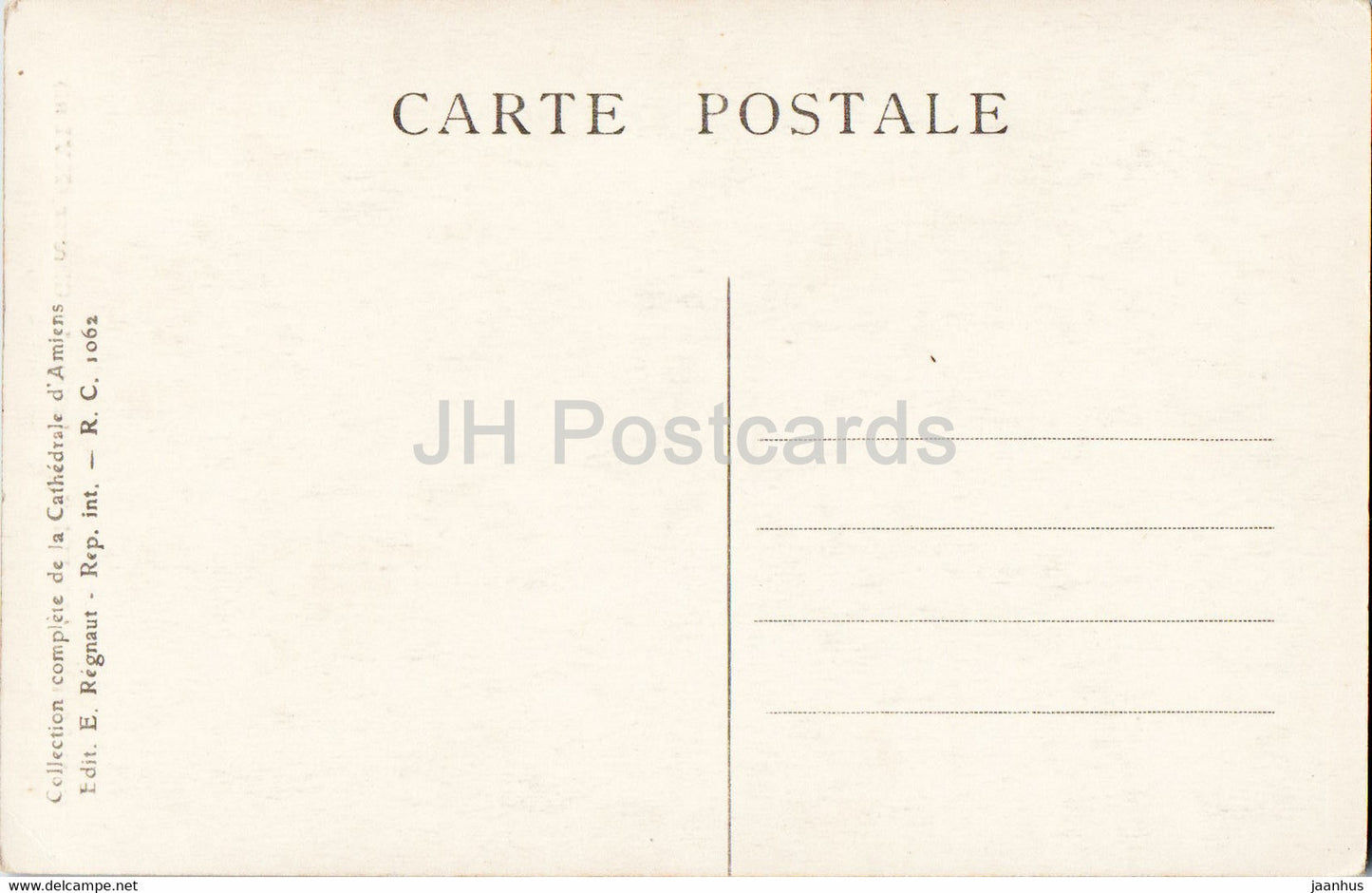 Cathédrale d'Amiens - Stalles du Choeur - cathédrale - carte postale ancienne - France - inutilisée