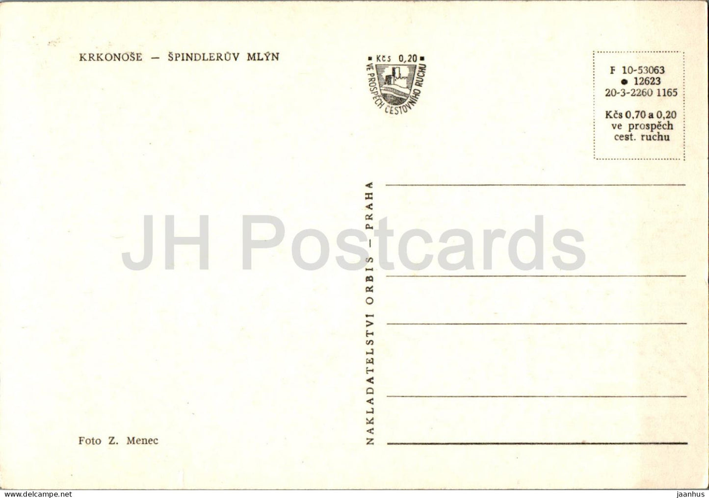 Krkonose - Spindleruv Mlyn - 10-53063 - Czech Repubic - Czechoslovakia - unused