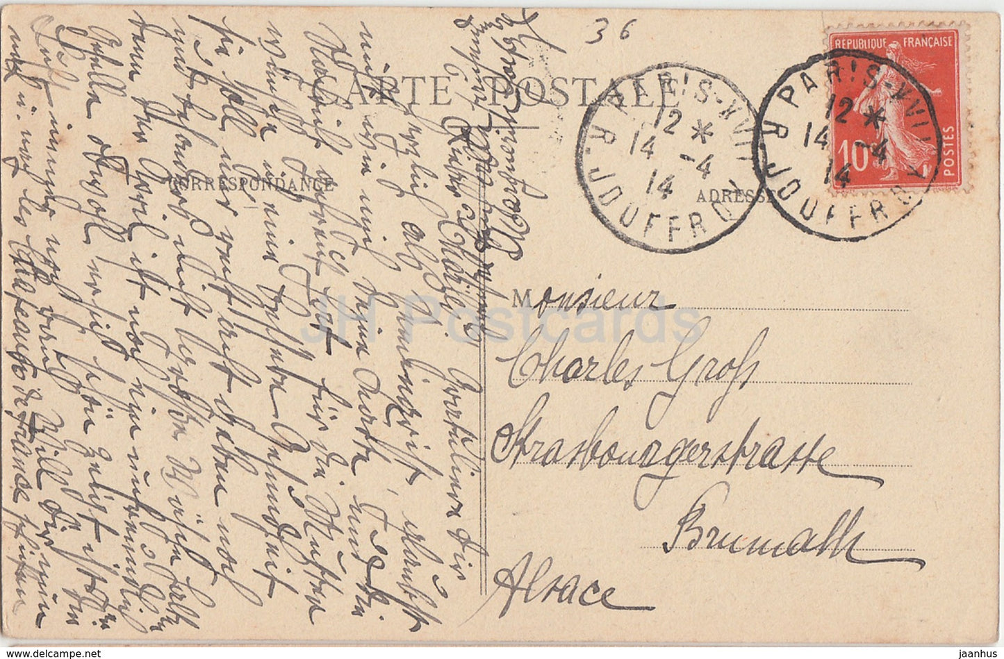 Chabenet - Les Châteaux de France - château - carte postale ancienne - 1914 - France - occasion