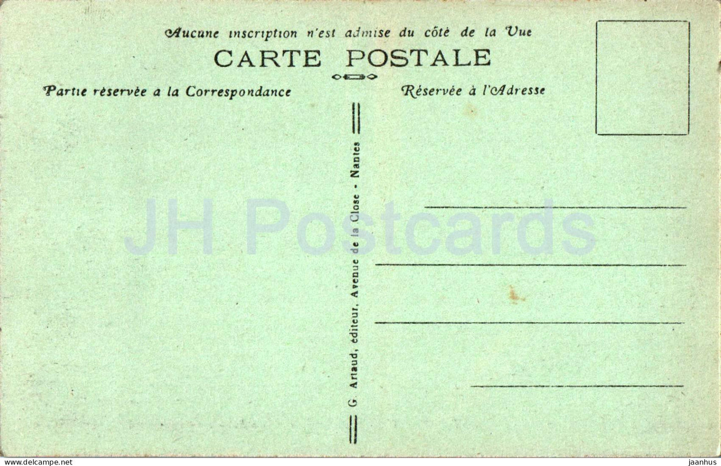 Pointe Saint Mathieu - Vue intérieure des Ruines de l'Abbaye - Ruines de l'Abbaye - 22 - carte postale ancienne - France - inutilisée