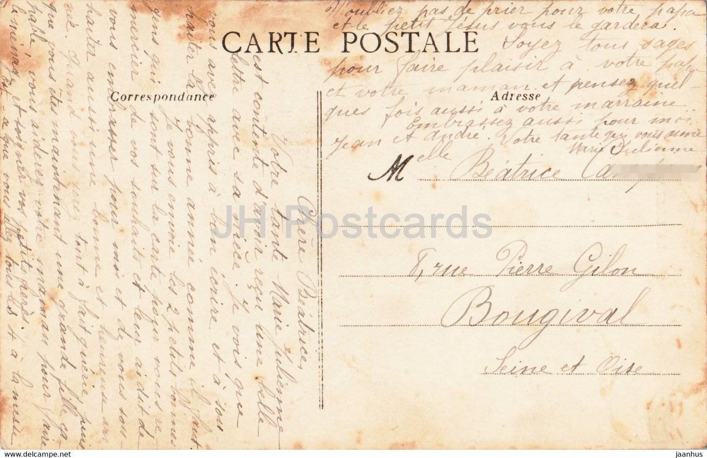 La Bretagne Pittoresque - Jeunes Amoureux de Pontivy - children - 6221 - folk costumes - old postcard - France - used