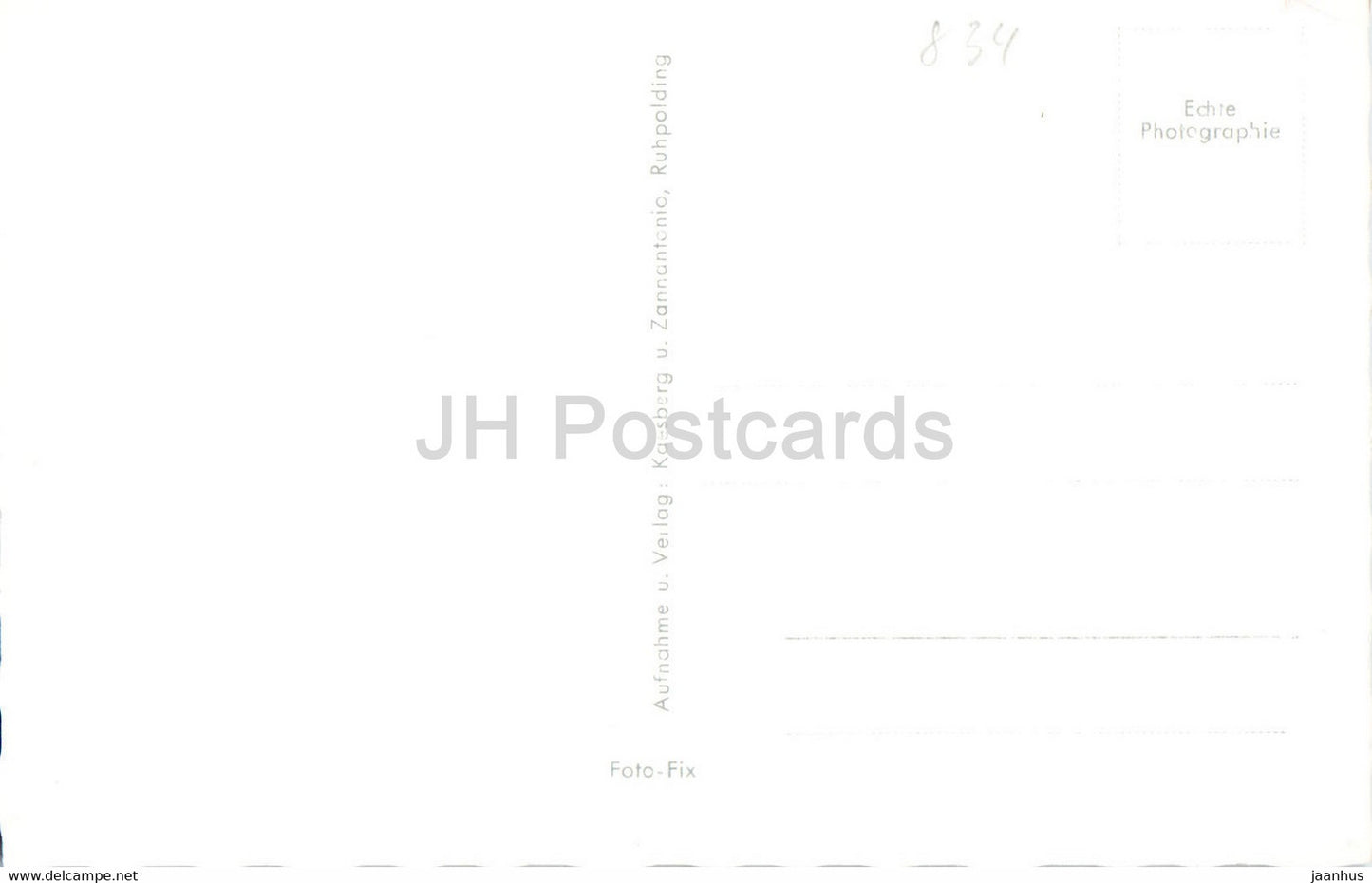 Blick vom Rauschberg gegen Watzmann - old postcard - Germany - unused