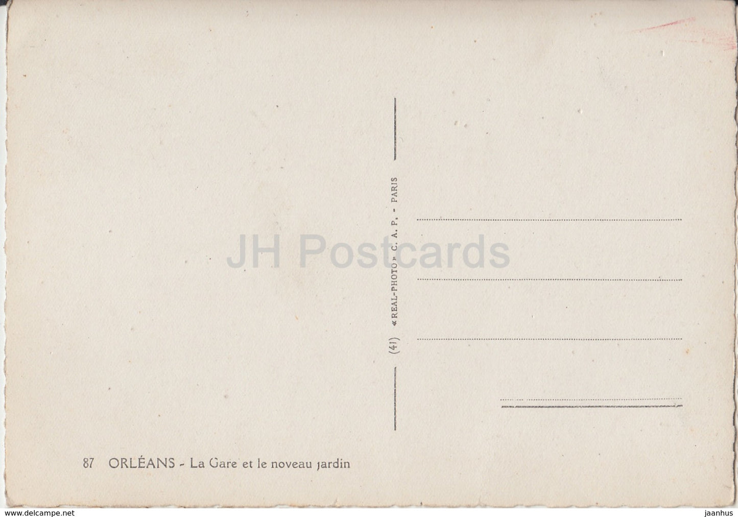 Orleans - La Gare et le noveau jardin - Garten - 87 - Frankreich - unbenutzt