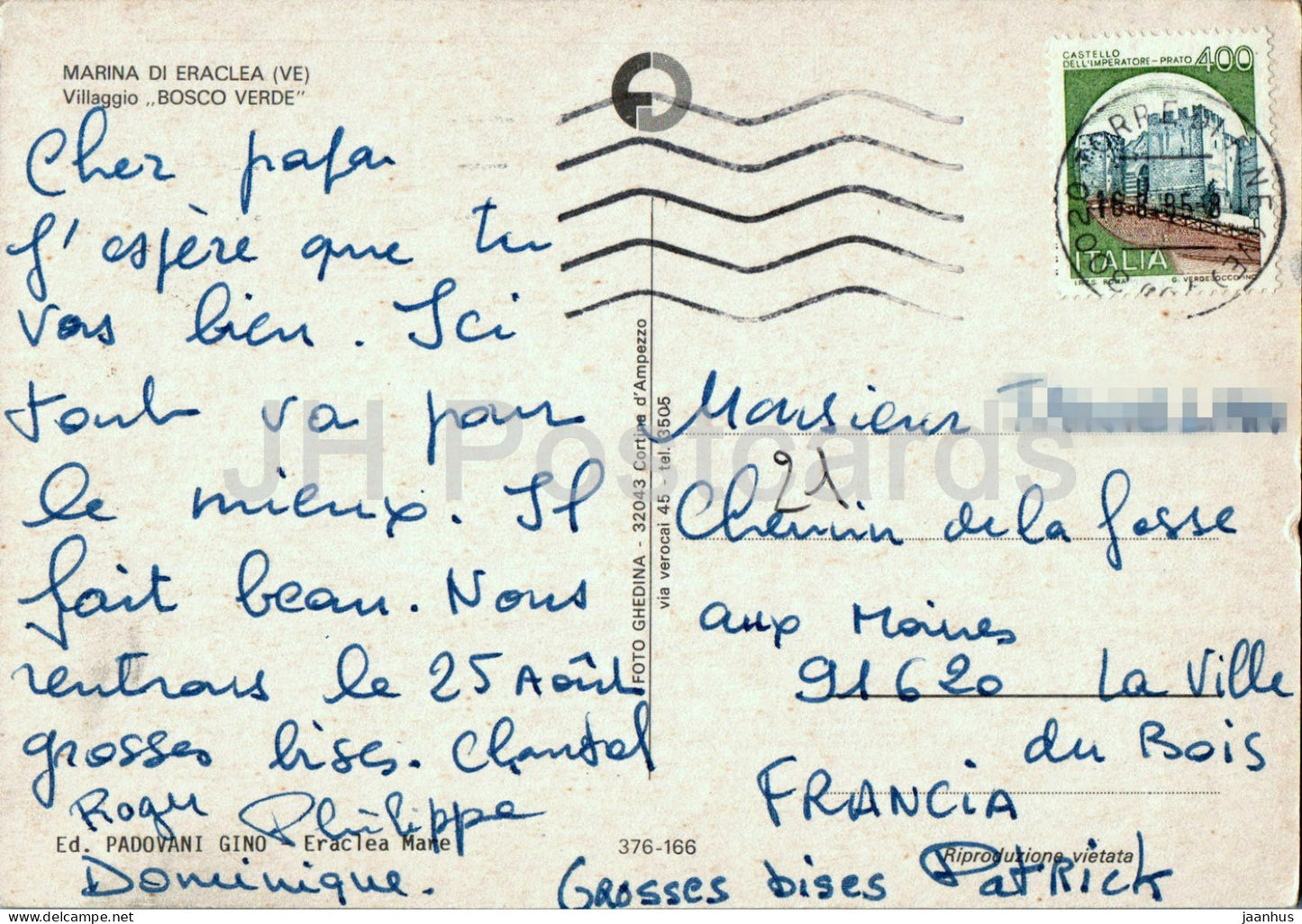 Marina di Eraclea – Villaggio Bosco Verde – 1985 – Italien – gebraucht