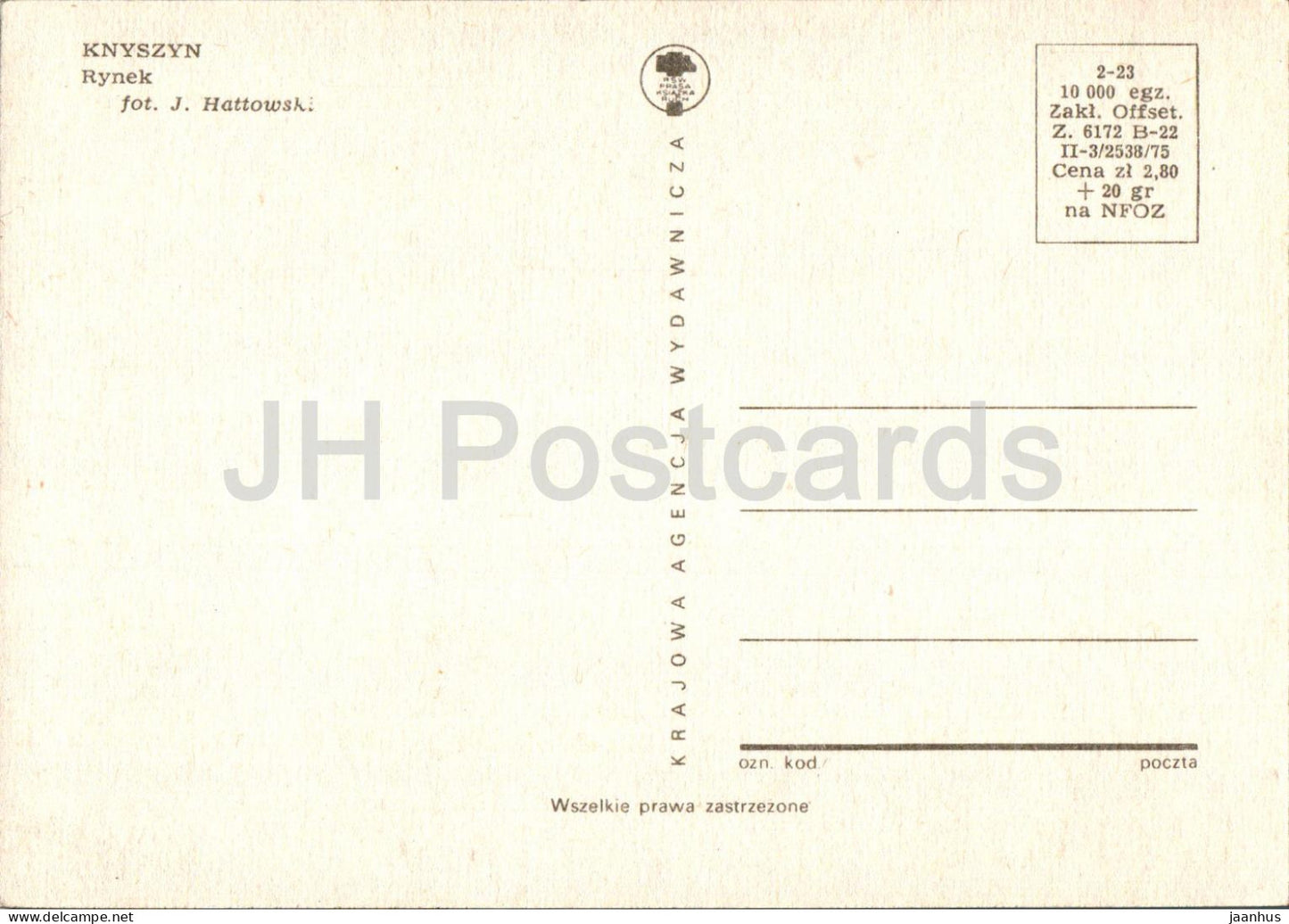 Knyszyn - Rynek - marché - Pologne - inutilisé