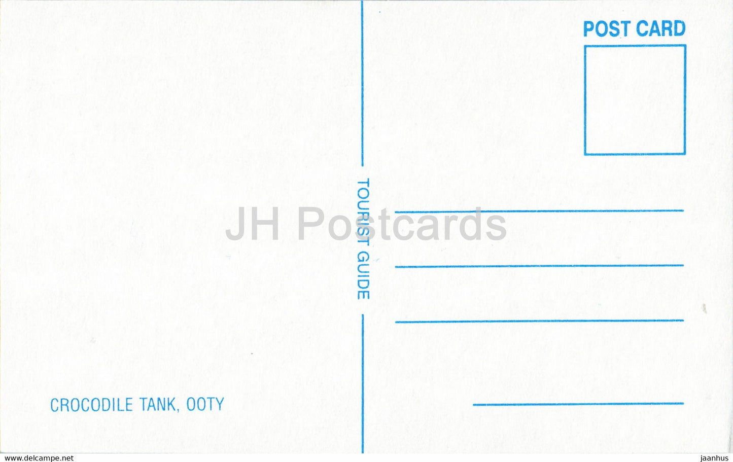 Ooty - Botanical Gardens - Crocodile Tank - India - unused