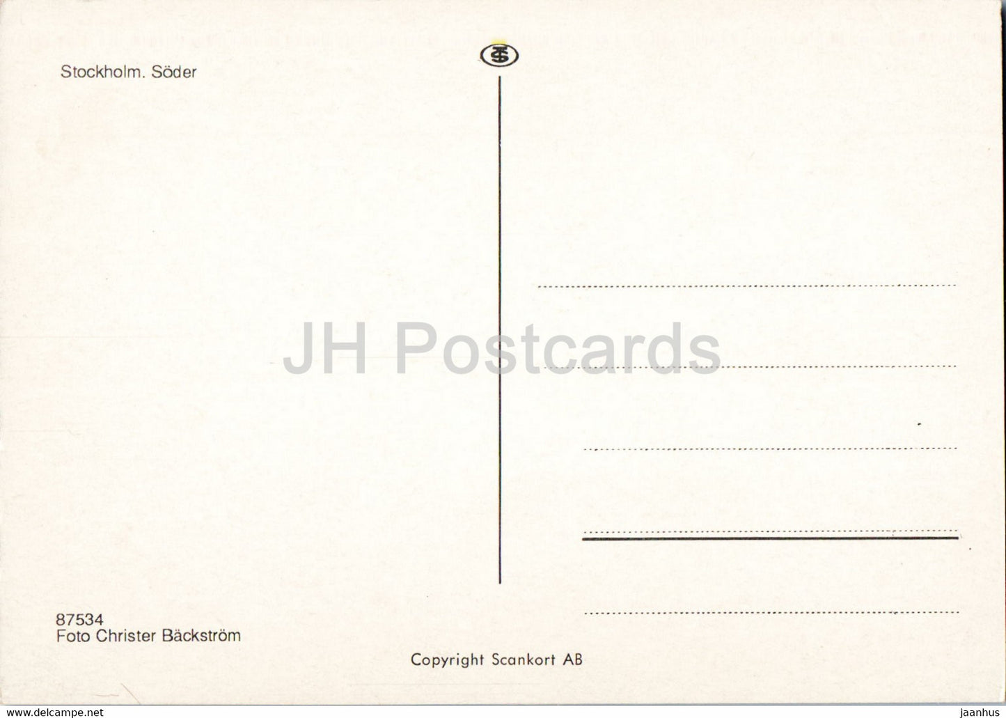 Stockholm - Soder - boats - Sweden - unused